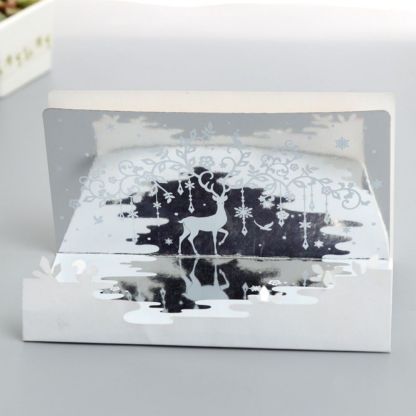 3D Creative Valentine's Day Wedding Pop Up Card Mirror Inverted Image Pop Up Greeting Card