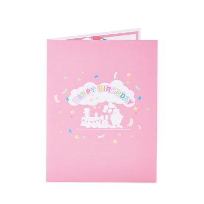 Birthday Train 3D Pop Up Greeting Card