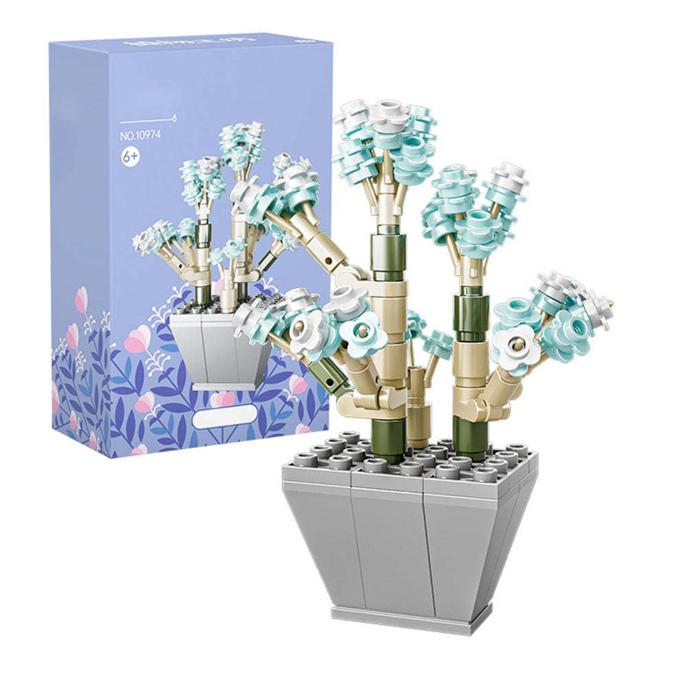 Potted Succulent Building Blocks Botanical Flower Building Bricks