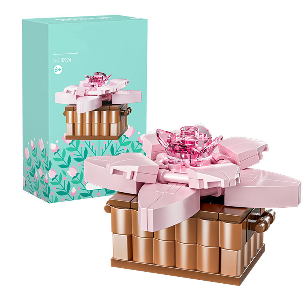 Potted Succulent Building Blocks Botanical Flower Building Bricks