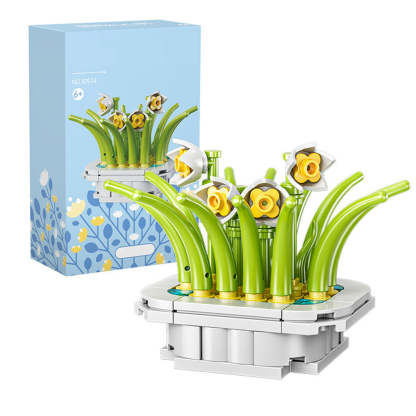 Potted Succulent Building Blocks Botanical Flower Building Bricks