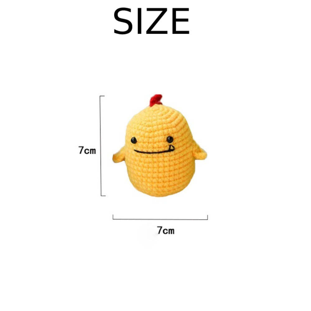 Beginner Crochet Kit DIY Dinosaur Keychain Gift for Handicraft Lovers