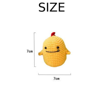 Beginner Crochet Kit DIY Dinosaur Keychain Gift for Handicraft Lovers