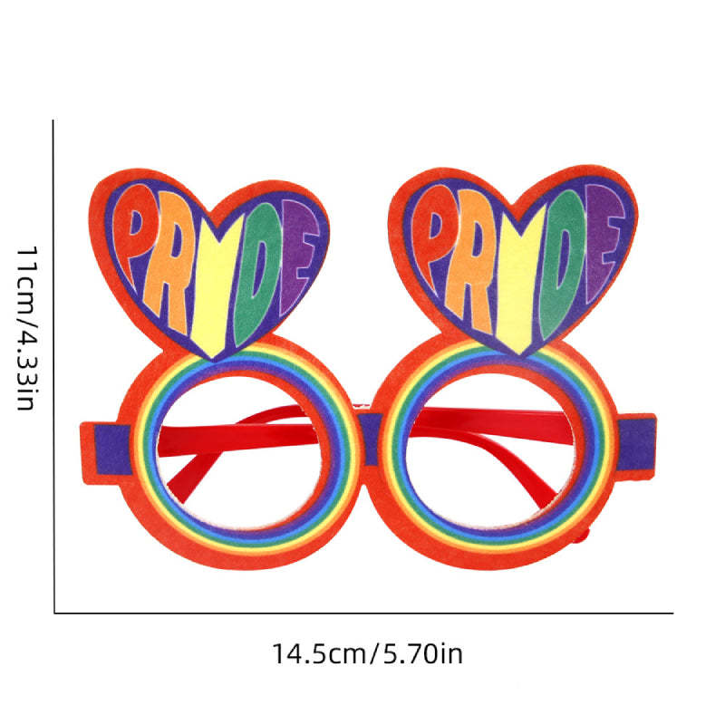 12 Pcs Rainbow Gay Pride Funny Glasses Lesbian LGBT Party Decorations Supplies