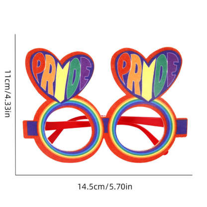 12 Pcs Rainbow Gay Pride Funny Glasses Lesbian LGBT Party Decorations Supplies
