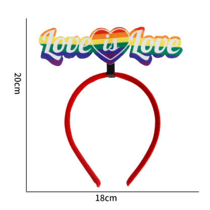 12 Pcs Rainbow Headwear Gay Pride Headband for LGBT Party Supplies Hair Accessories for Women Men