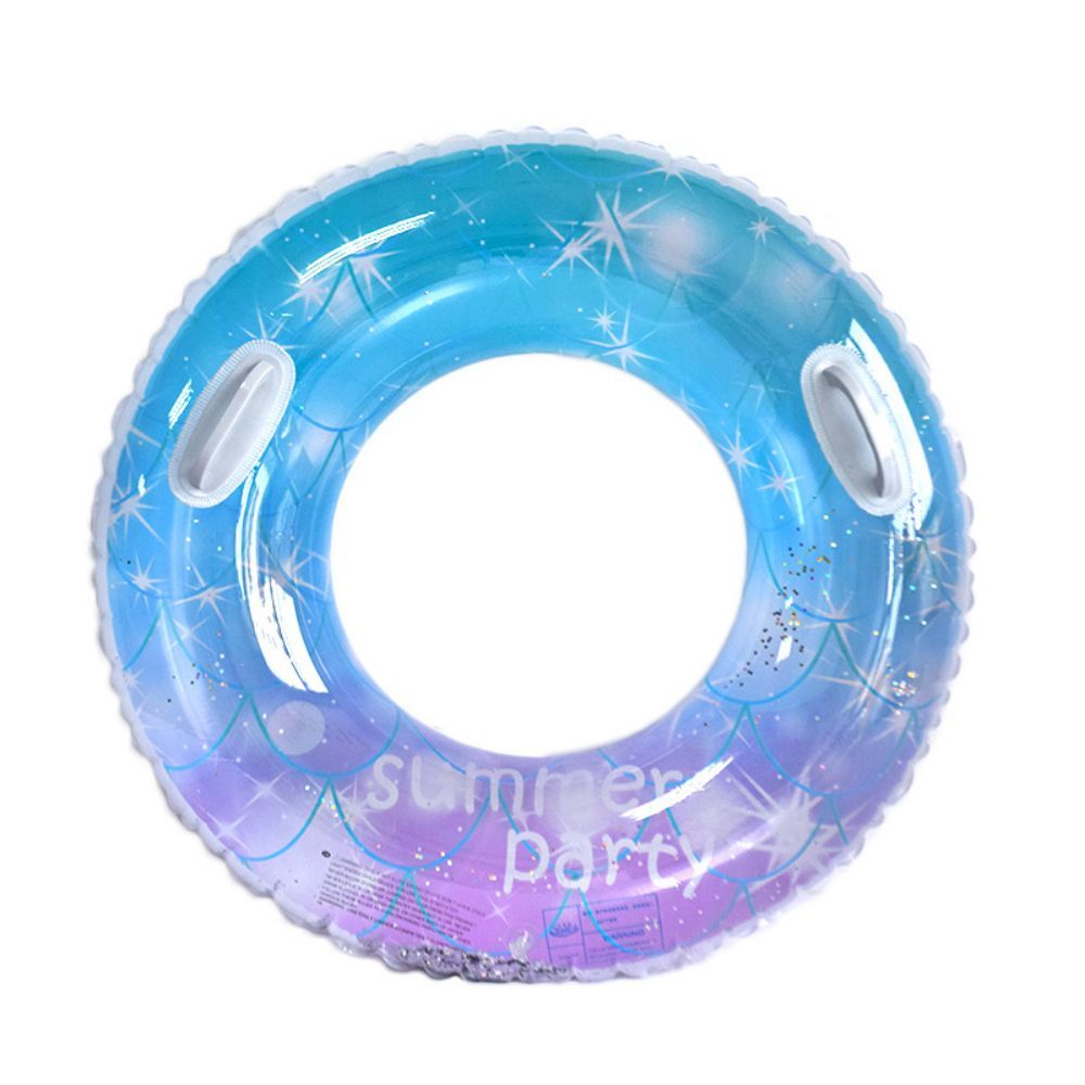 Inflatable Pool Floats Swim Tube Pool Toys Swimming Rings with Confetti Glitter for Swimming Pool Party Supplies