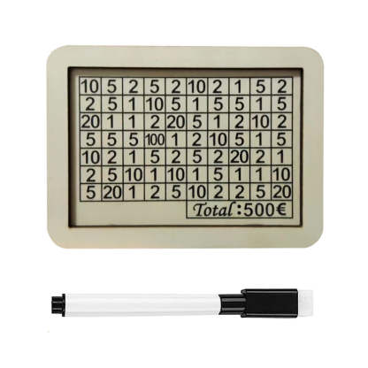 Wooden Money Box Reusable Money Box with Counter Piggy Bank for Adults Kids