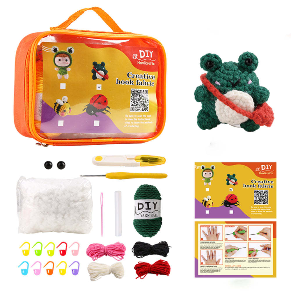 Crochet Kit for Beginners Animal Crochet Kit with Step-by-Step Video Tutorials Gifts for Craft Lovers