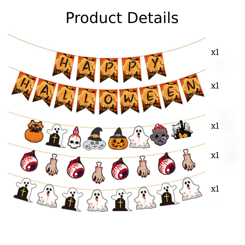 Halloween Party Banner Decorations Party Supplies Gifts for Halloween Party