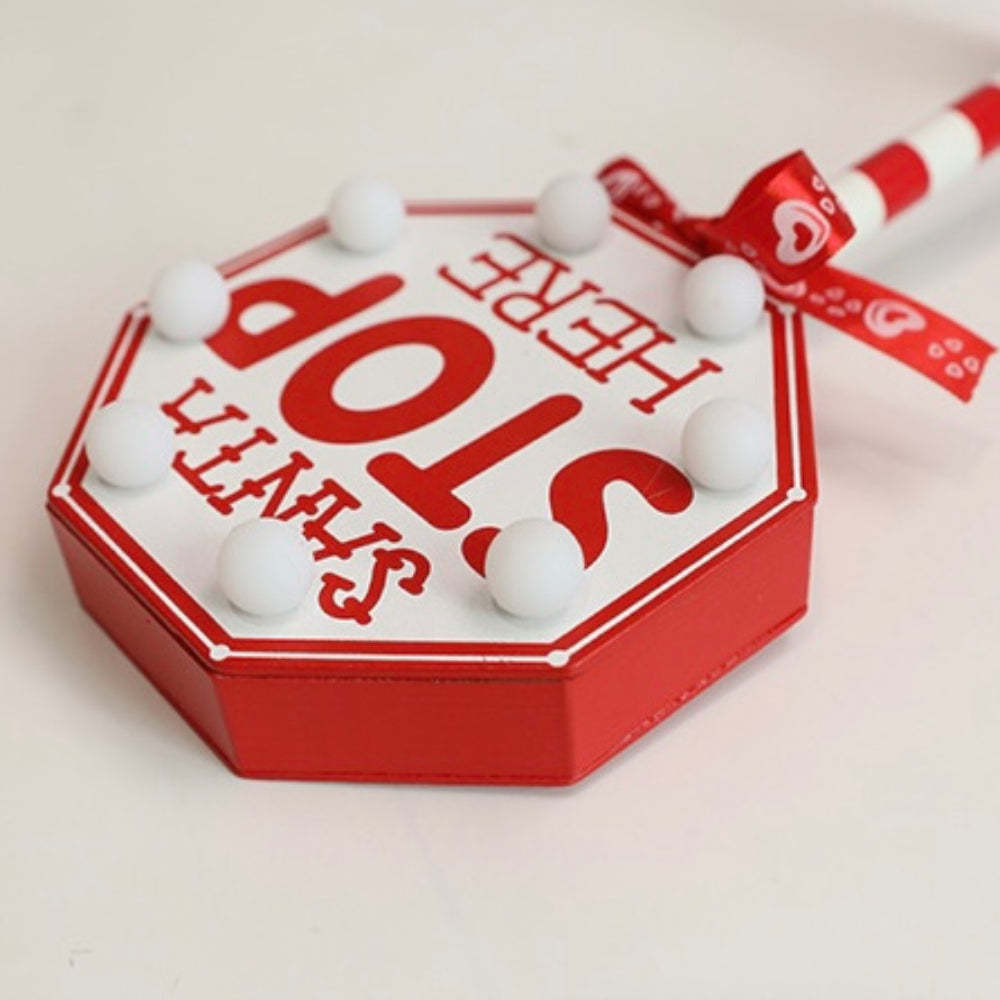 LED Wooden Christmas Light Board For Home Santa Stop Here First Sign Christmas Decoration