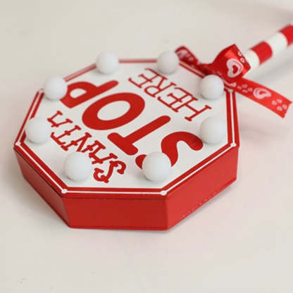 LED Wooden Christmas Light Board For Home Santa Stop Here First Sign Christmas Decoration