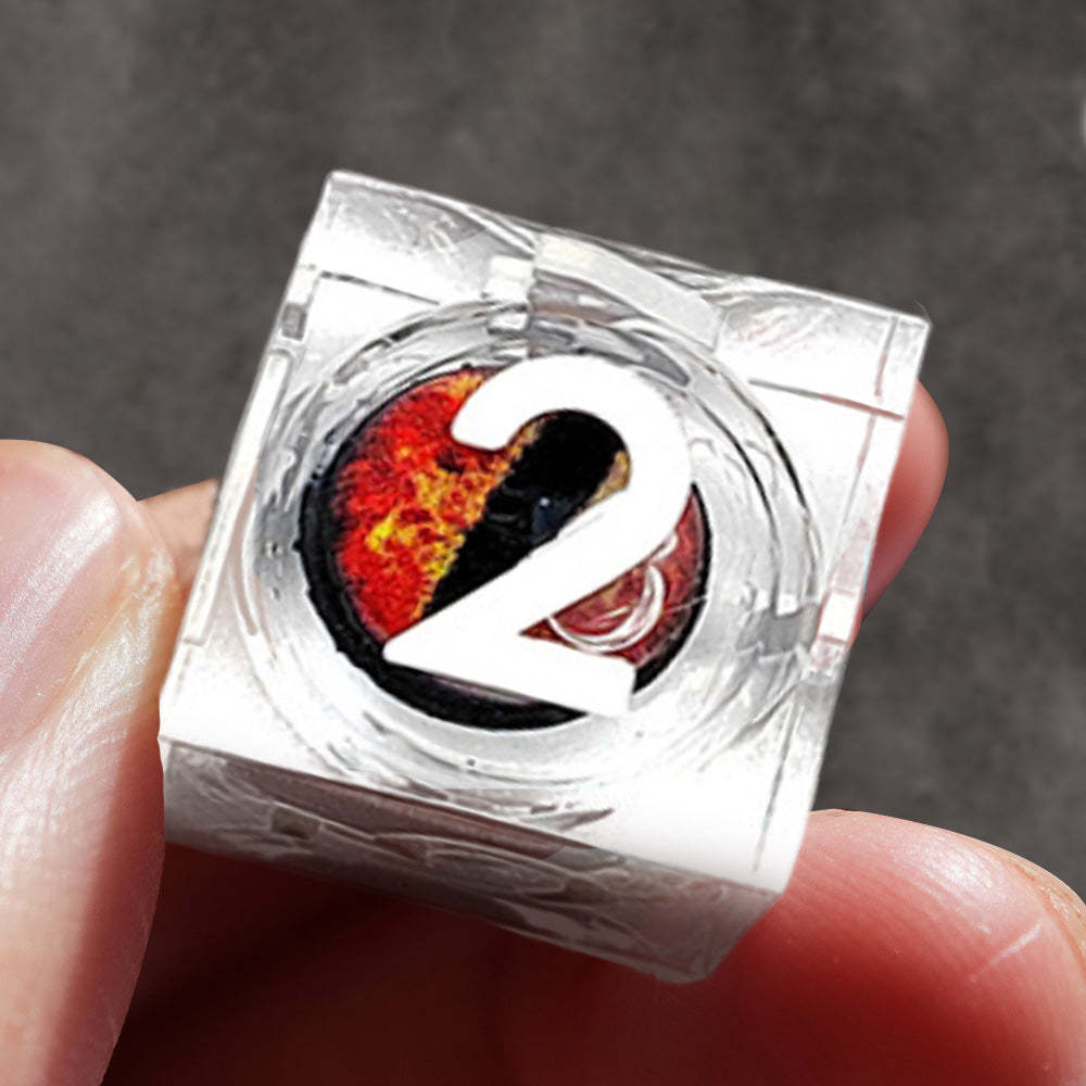 Liquid Core Resin DnD Dice Dragon's Eye Dice DnD Dice Set