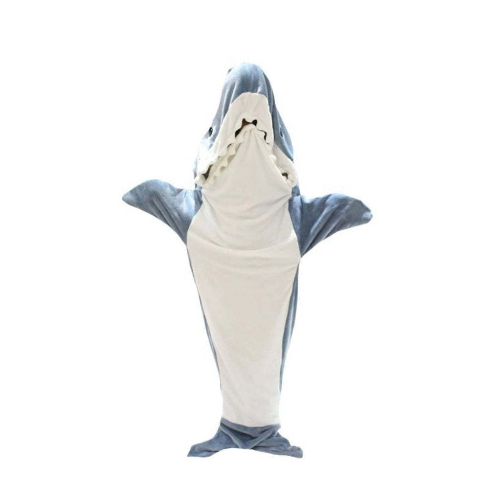 Shark Blanket Hoodie Wearable Shark Blanket Flannel Loungewear Shark Hoodie Sleeping Bag
