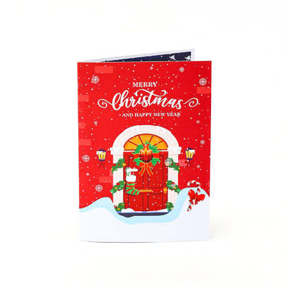 Christmas 3D Pop Up Card Christmas House Greeting Card