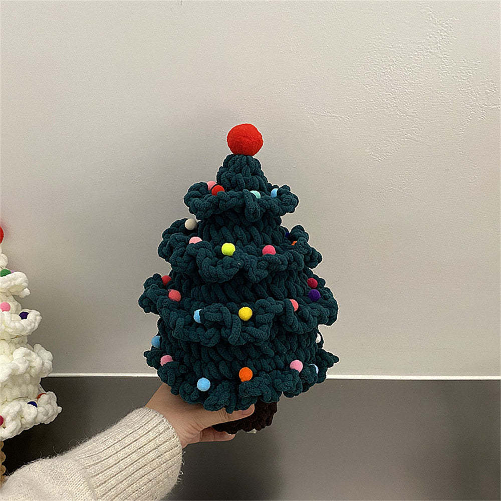 Crochet Christmas Tree Handmade Knitted Ornament Christmas Day Gift