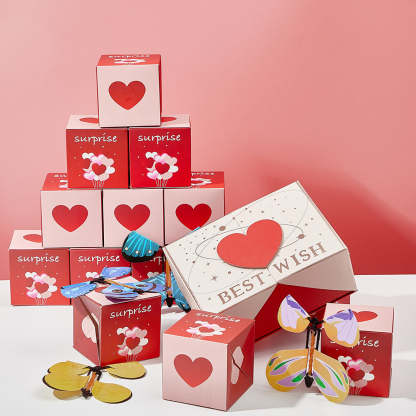 DIY Surprise Gift Box Explosion for Money Cash Pop Up Gift Box for Lover