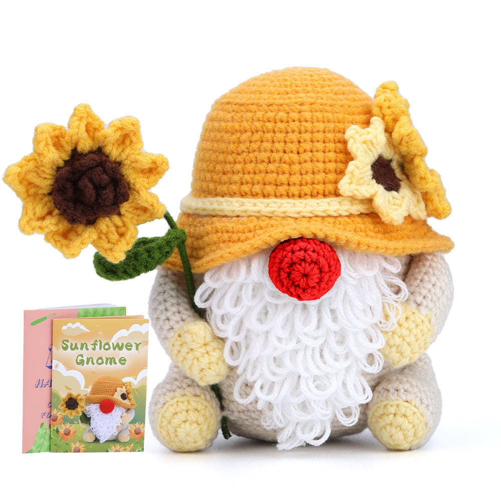 Christmas Gnome DIY Crochet Kit for Beginners with Step-by-Step Video