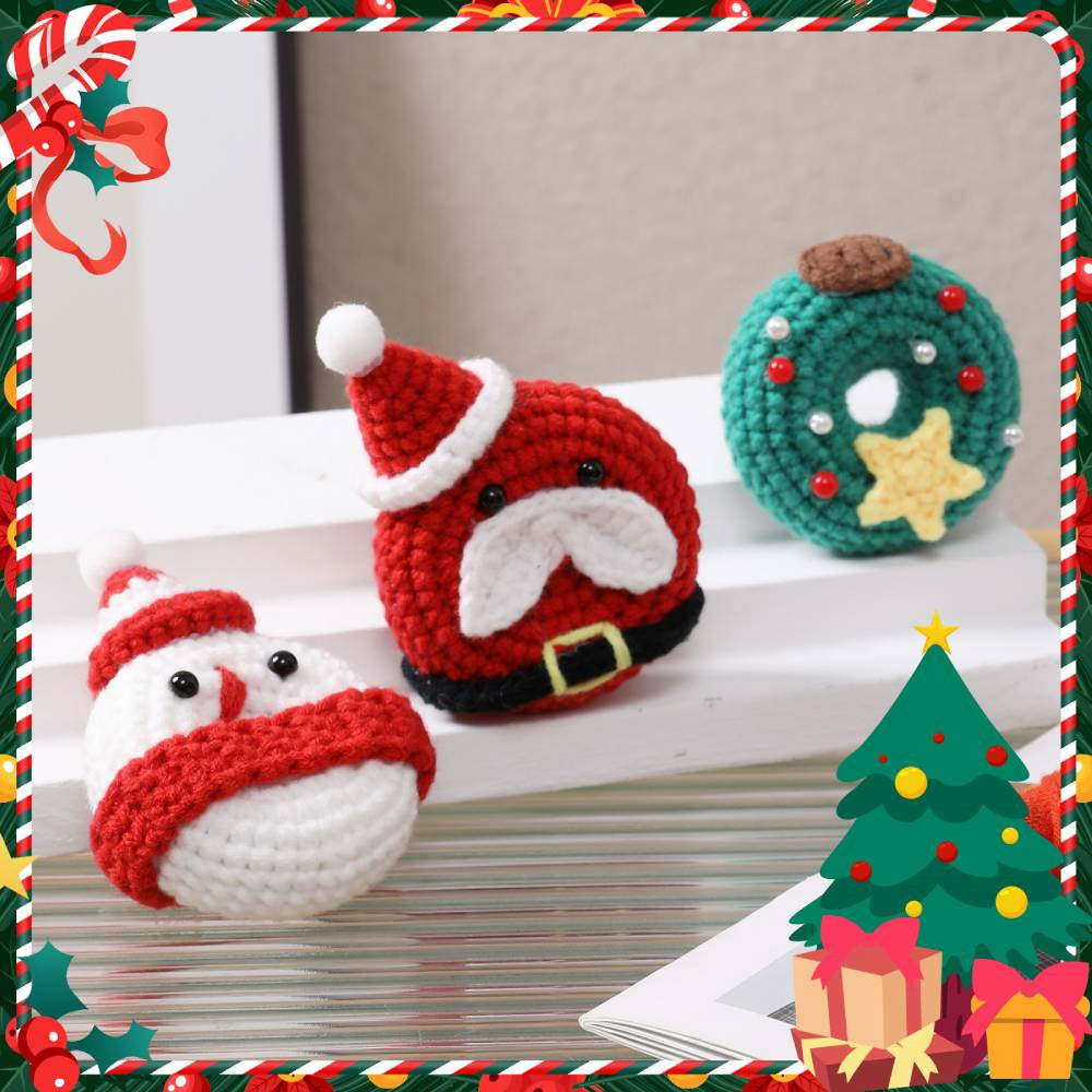 Christmas Donut DIY Crochet Kit for Beginners with Step-by-Step Video Tutorials Gifts for Adults and Kids