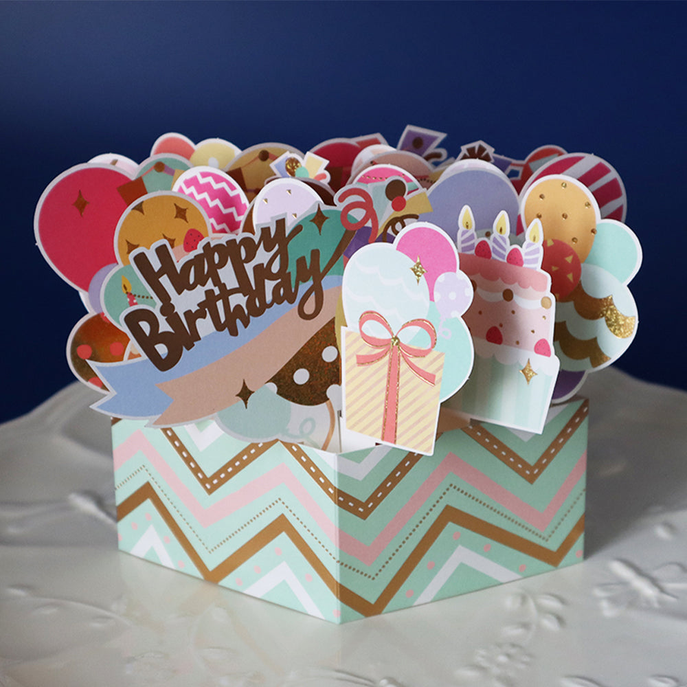 Creative 3D Pop Up Greeting Card Birthday Surprise Box Card