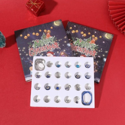 Christmas Gifts Advent Calendar Charm Christmas Countdown Calendar Box Set DIY Charm Jewellery
