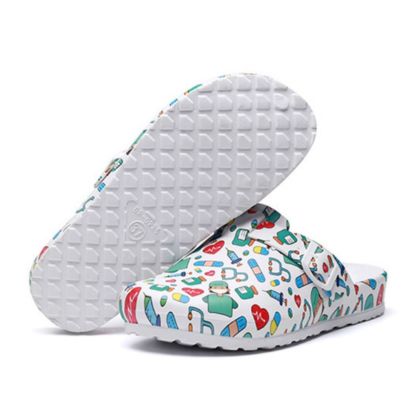 Laboratory Clogs Comfort Mules Close Toe Nurse Shoes Slip On Garden Shoes