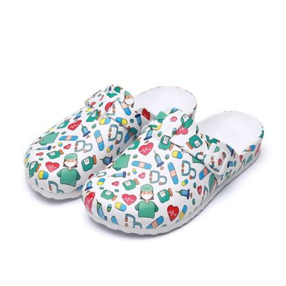 Laboratory Clogs Comfort Mules Close Toe Nurse Shoes Slip On Garden Shoes