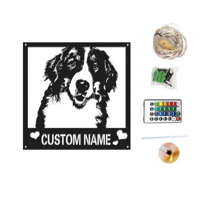 Custom Metal Sign LED Light Personalized Photo Sign Wall Art Home Decor Gift