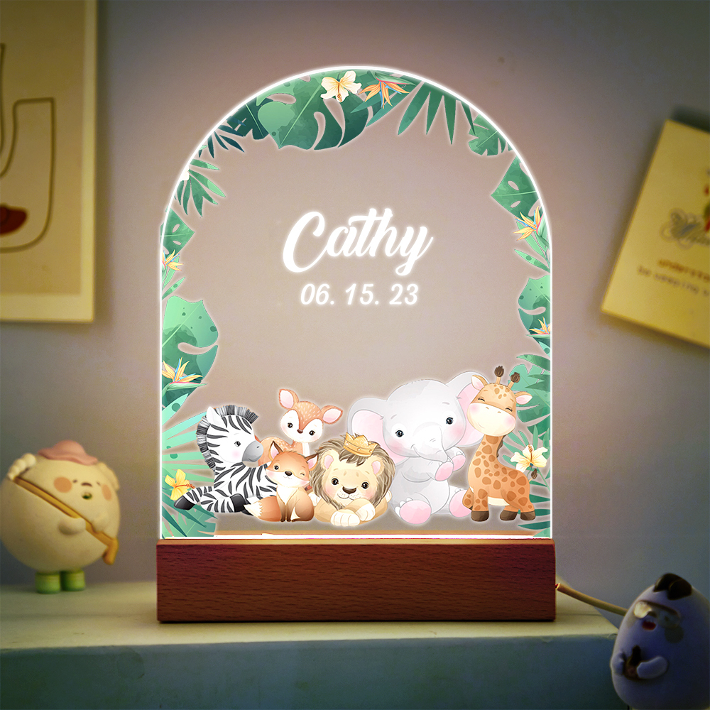 Custom Name Christmas Tree Personalized Santa Elk Night Light Bedroom Christmas Gift 3D Room Decor Night Light Desk Lamp Night Light Gift