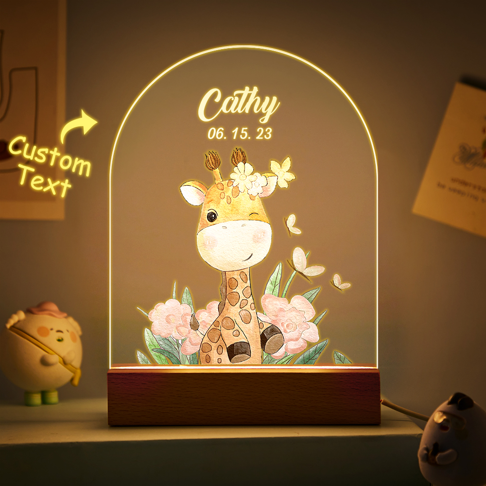 Custom Name Christmas Tree Personalized Santa Elk Night Light Bedroom Christmas Gift 3D Room Decor Night Light Desk Lamp Night Light Gift