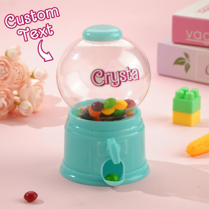 Personalized Mini Gashapon Candy Dispenser with Name Birthday Gift for Kids