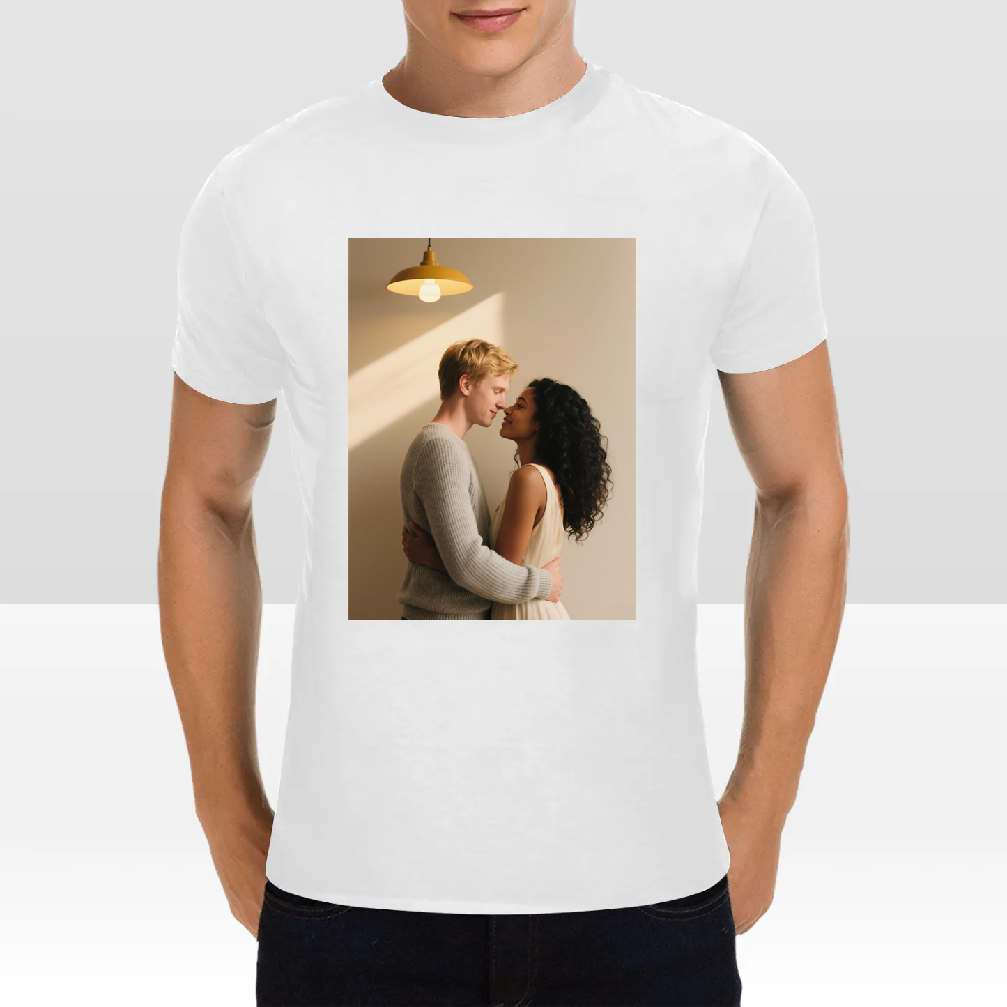 Custom Double-Sided Men's T-Shirt – Design Front & Back Your Way