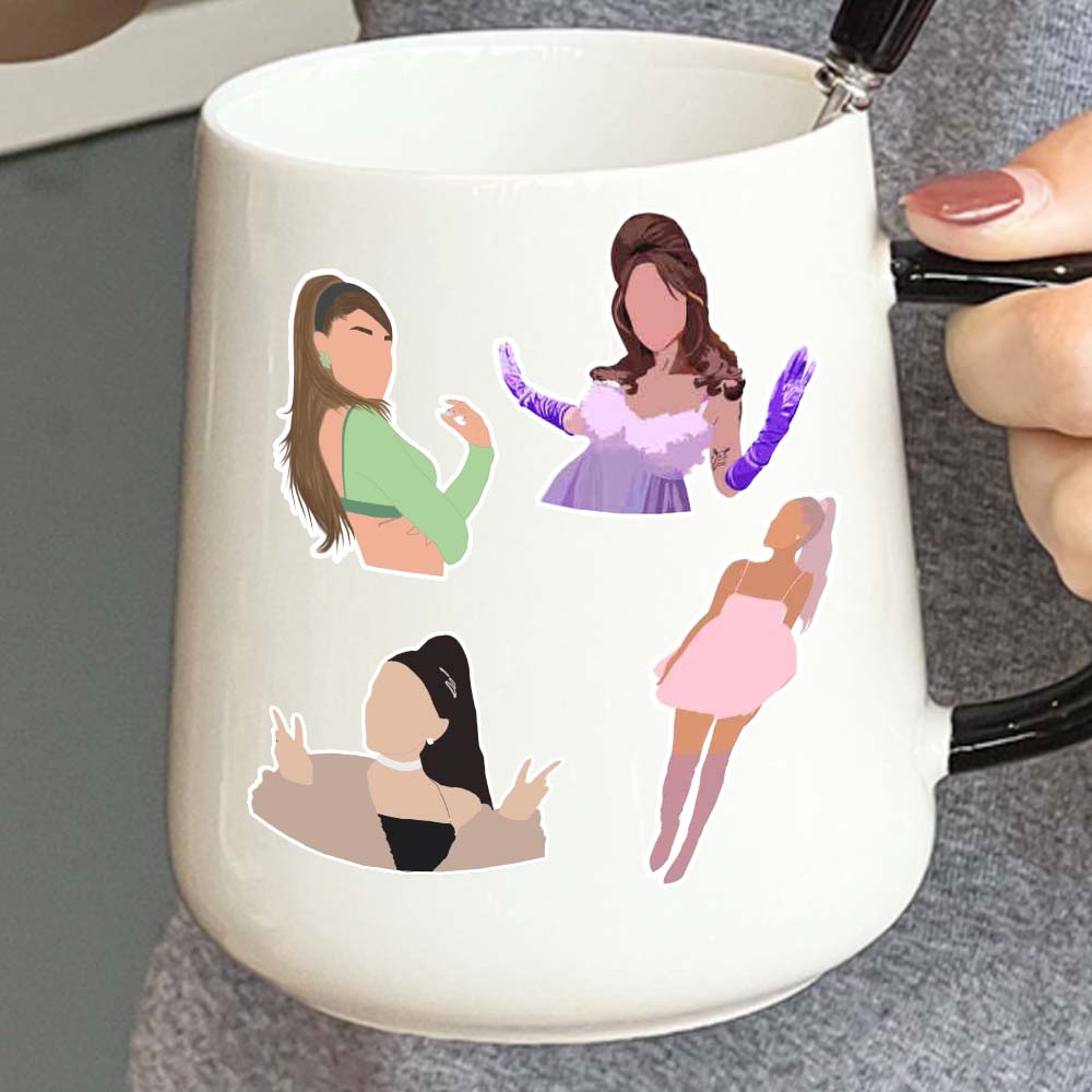 Personalized Stickers 50 Pack Custom Art Portrait Stickers for Water Bottles Notebook Laptop