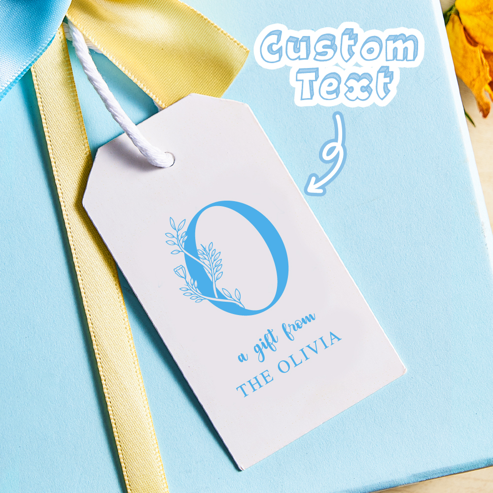 Personalized Monogram Gift Tags with Strings for Wedding Gifts