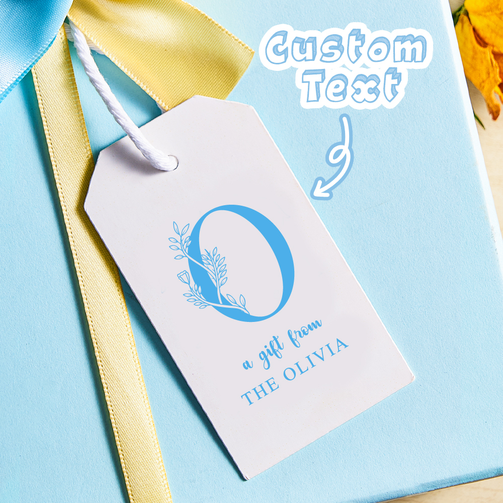 Personalized Monogram Gift Tags with Strings for Wedding Gifts
