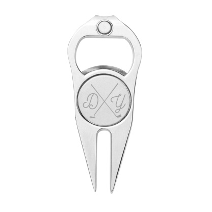 Personalized Golf Fork Ball Marker Bottle Opener Multipurpose Gifts for Golf Lover