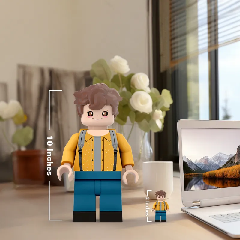3D Print Custom Giant Minifigs Personalized Photo Turn Your Photo into Minifigs Gifts for Son Production Time: 7–10 Working Days