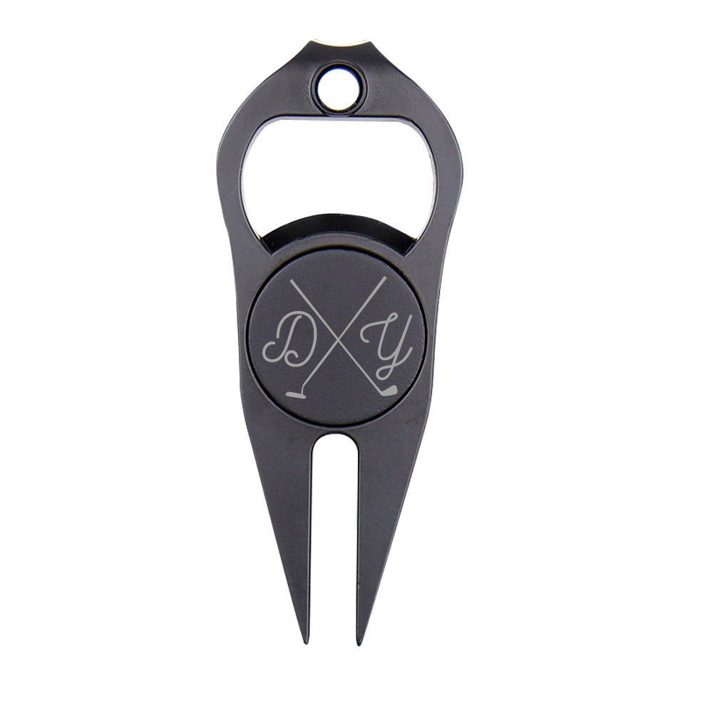Personalized Golf Fork Ball Marker Bottle Opener Multipurpose Gifts for Golf Lover