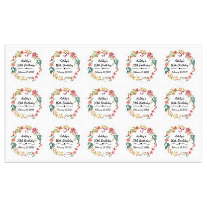 Personalized Thank You Stickers Round Wedding Birthday Favor labels for Gifts