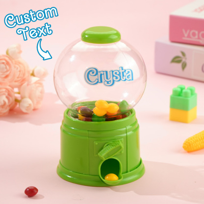 Personalized Mini Gashapon Candy Dispenser with Name Birthday Gift for Kids
