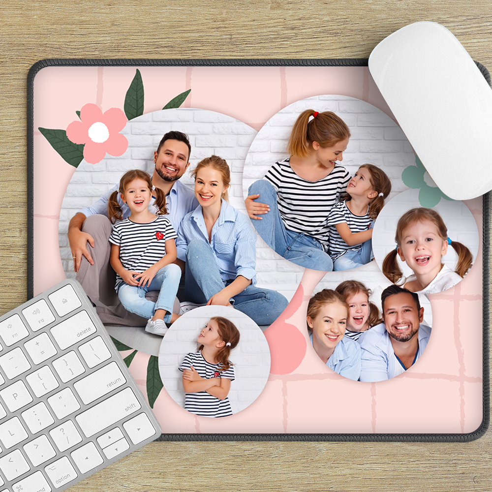 Custom Photo Mouse Pads Personalized Gaming Mat for Family
