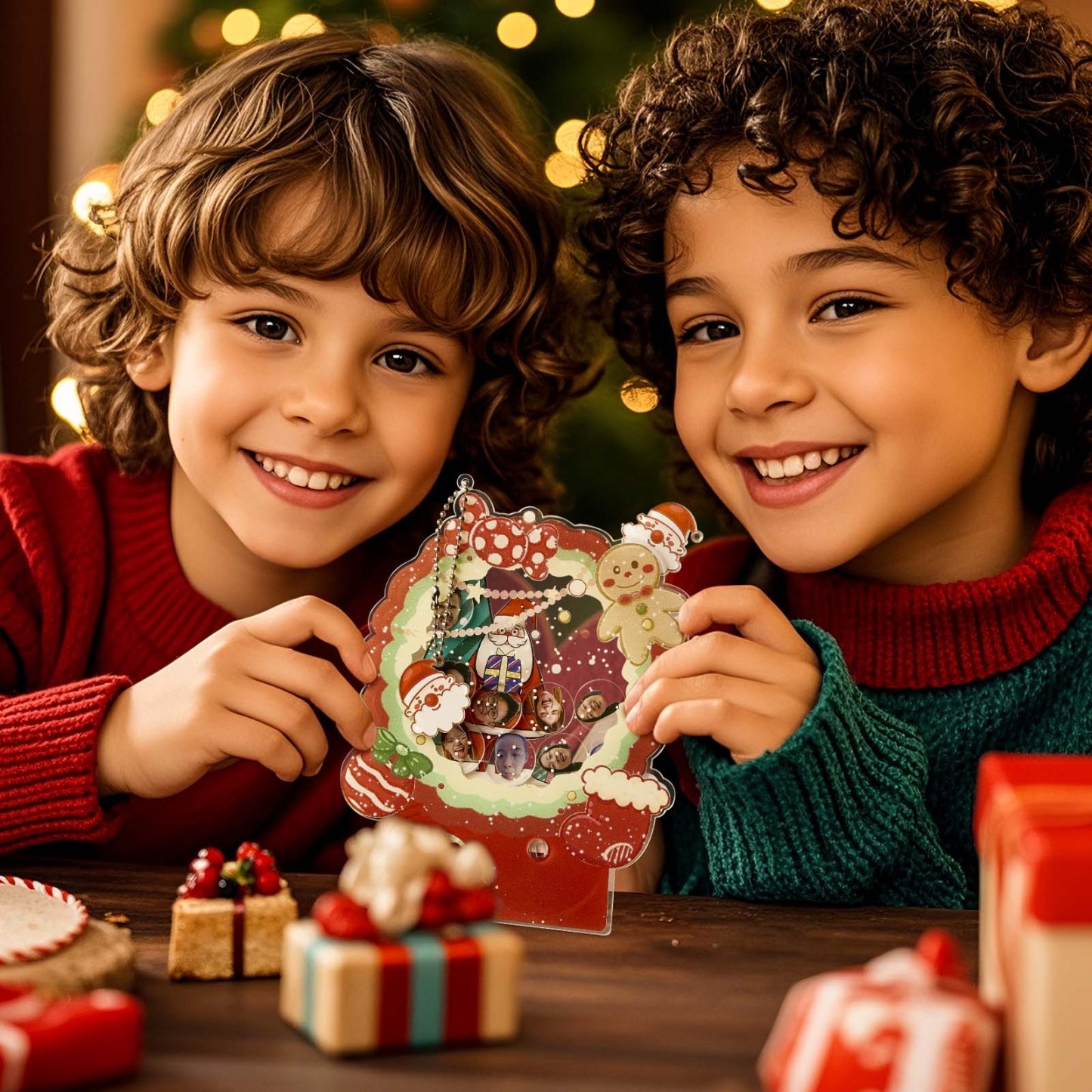 Personalized Funny Shake Christmas Toy with Photo Gashapon Machine Toy Gift for Kids