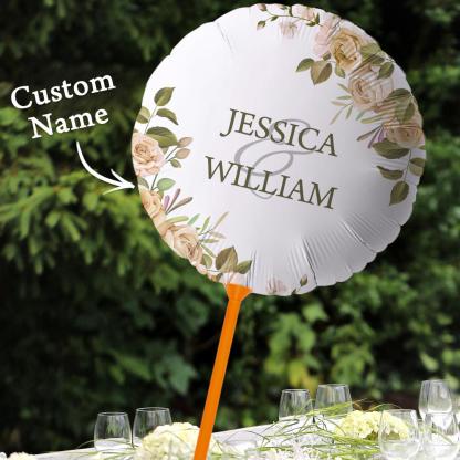 Personalized Name Balloons Wedding Marriage Anniversary Party Decorations Supplies