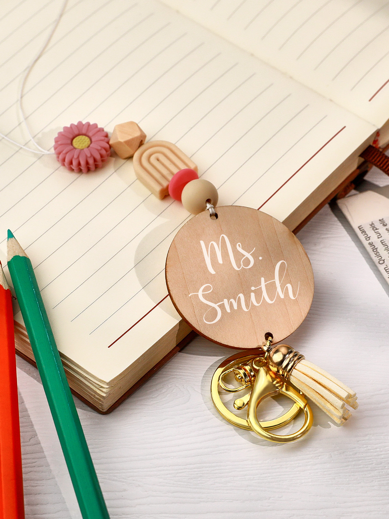 Custom Name Bohemian Beaded Lanyard – Perfect Birthday and Thanksgiving Gift