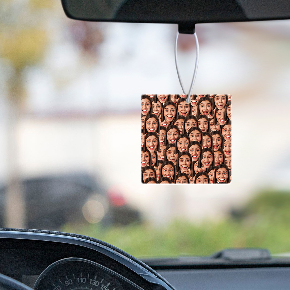 Custom Funny Car Air Fresheners Rearview Mirror Ornament Rectangle Air Freshener for Car