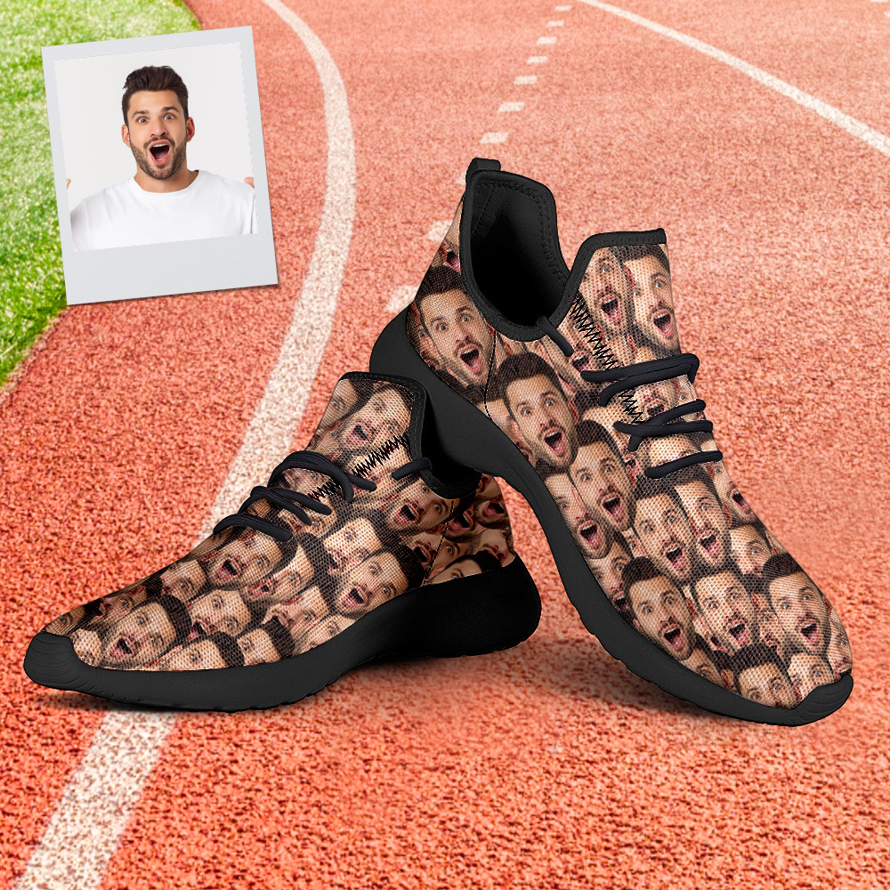 Custom Face Sneakers Breathable Lightweight Sports Shoes