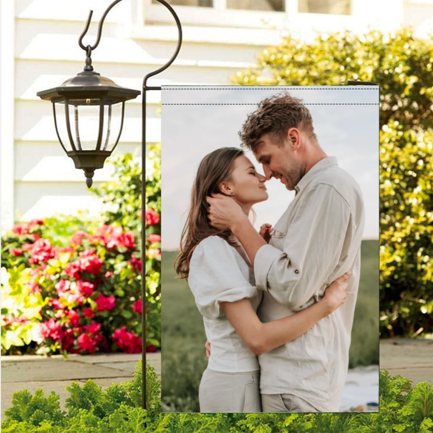 Custom Printed Garden Flag Personalized Outdoor Yard Decoration Flag Without Flagpole