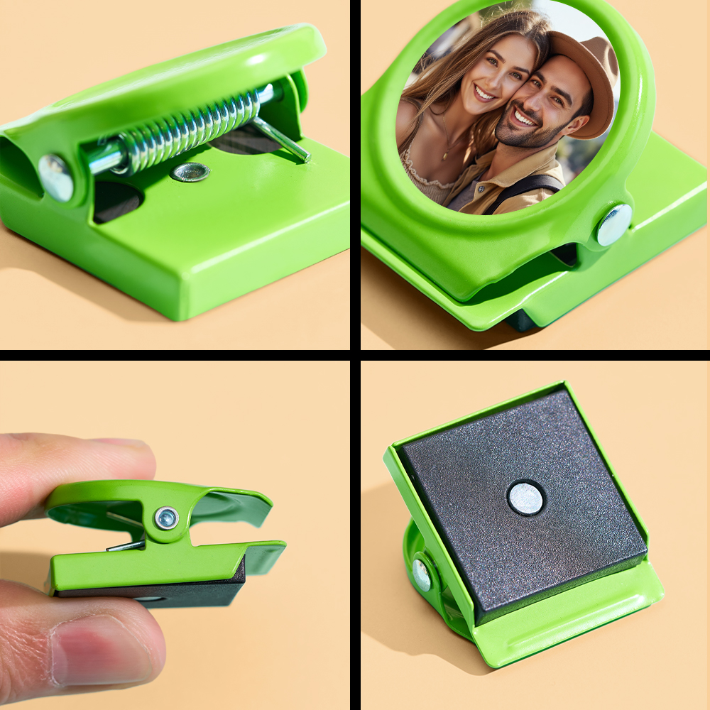 Personalized Magnetic Metal Clips Refrigerator Magnet with Photo Magnets Metal Clip