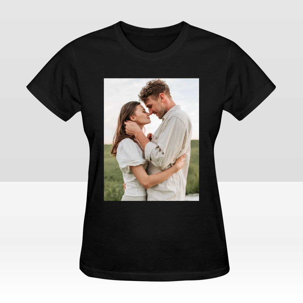 Custom Double-Sided Women's T-Shirt – Personalized Design Tee with Front and Back Printing