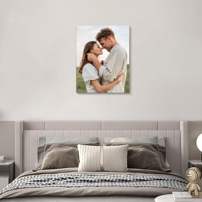 Custom Vertical Canvas Oil Painting Wall Art – Personalized Photo Print on Canvas for Thoughtful Home Decoration